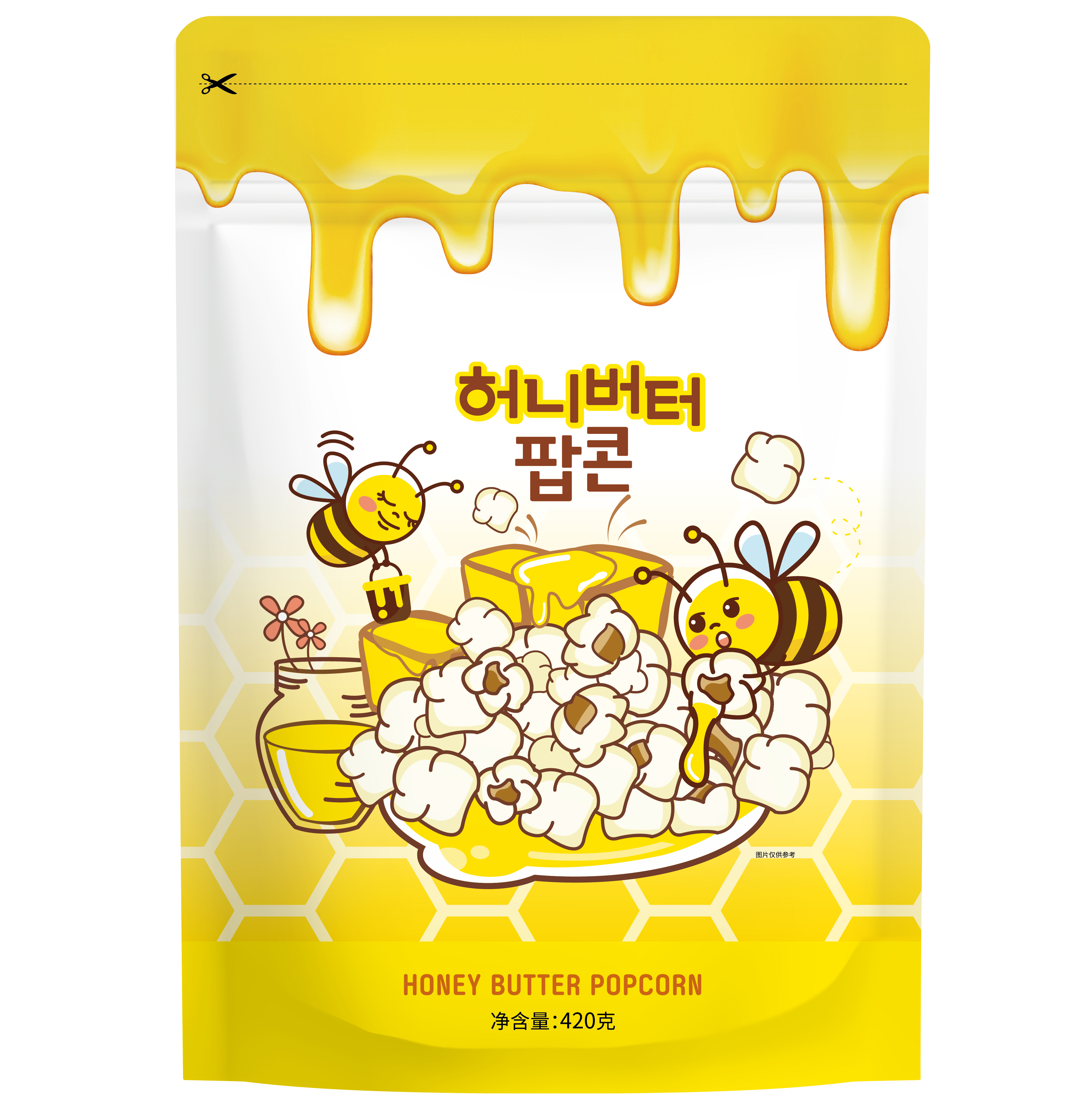 허니버터 팝콘